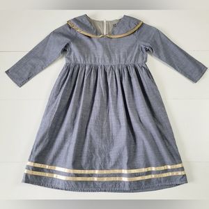 A.T.U.N Girls Classic Sailor Dress Lined Size 6/7 Yrs All Things Uber Nice